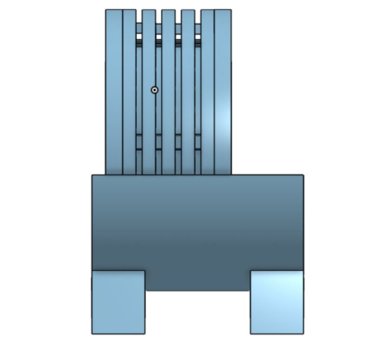 Component CAD front view