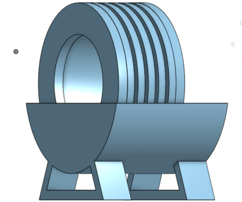 Component CAD isometric view