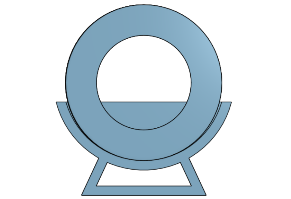Component CAD side view