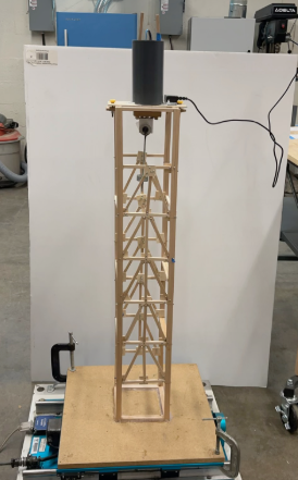 Tower load test setup